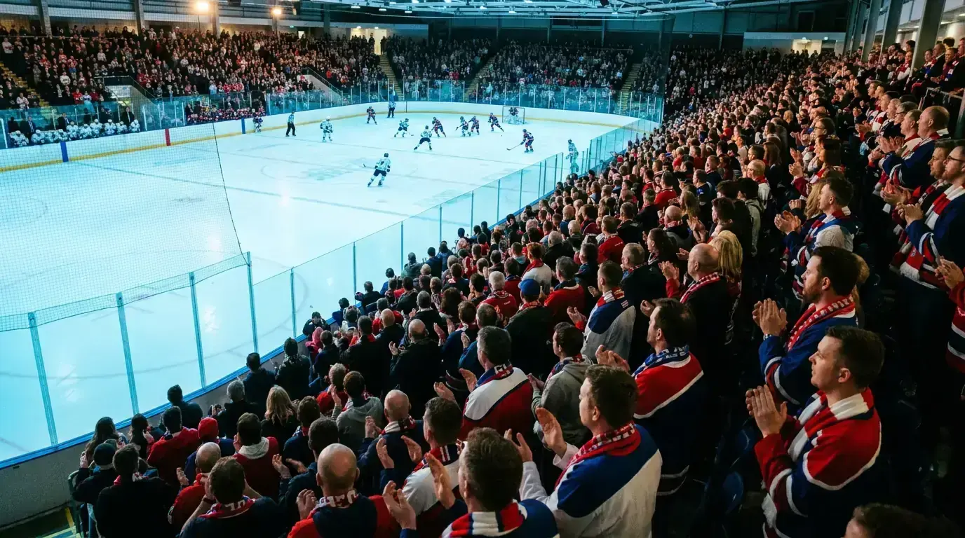 EIHL arena packed with fans during a league game night