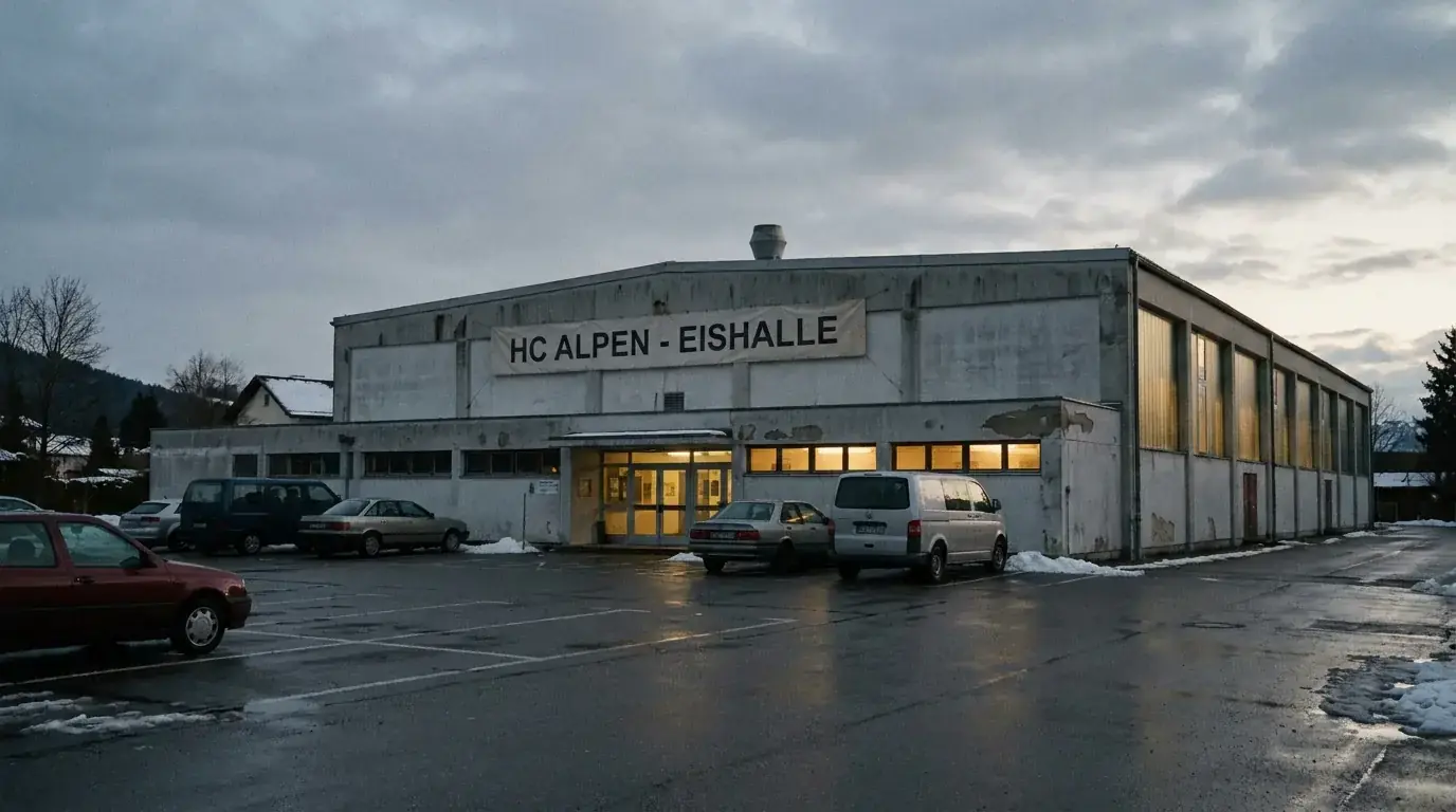 Lower-tier European ice hockey arena representing leagues vulnerable to manipulation