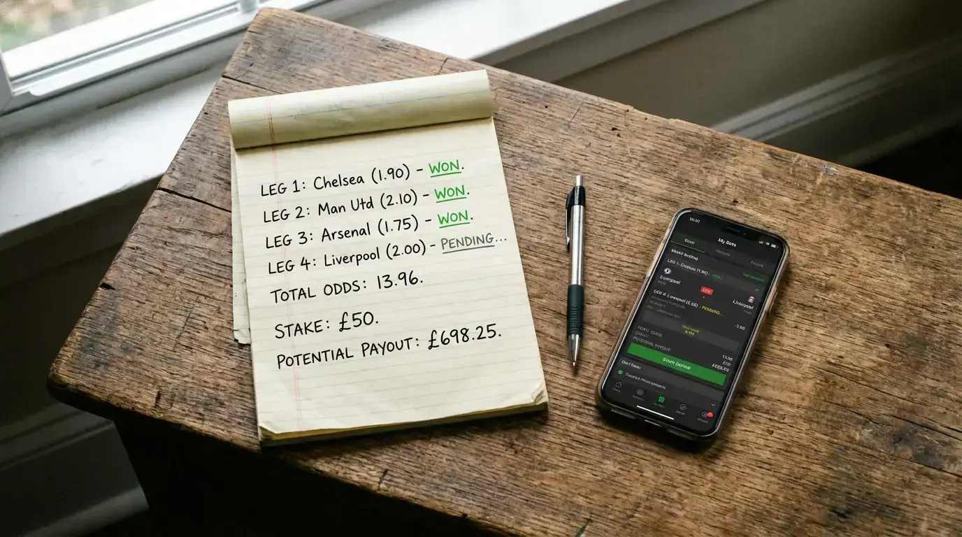 Calculation showing how line shopping savings compound across accumulator legs