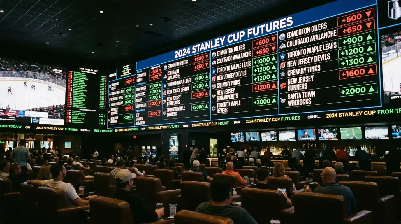 Stanley Cup futures odds board showing dramatic price movements after deadline deals