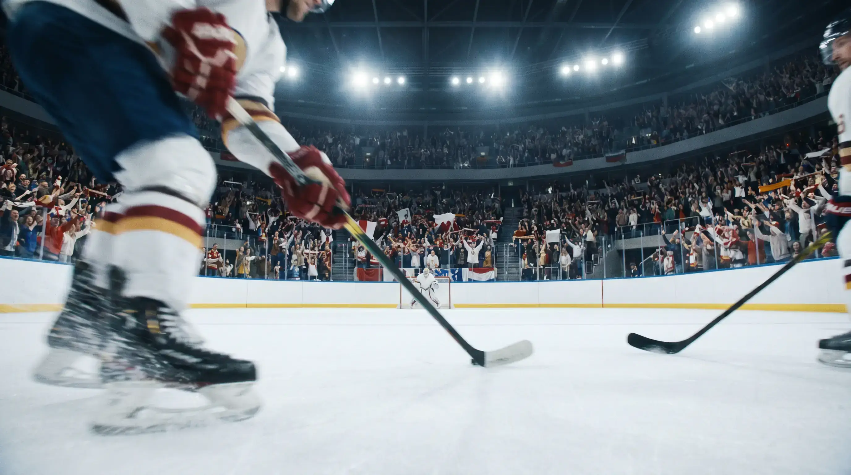 NHL home crowd creating energy during a power play