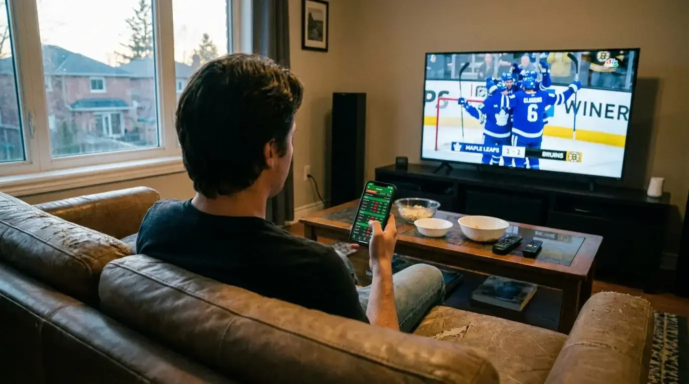 Stopwatch graphic illustrating the seconds-long window for live NHL odds capture